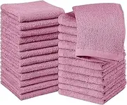 Simpli-Magic Cotton Set, Washcloths, 24 Pack, 12” x 12”, Pink
