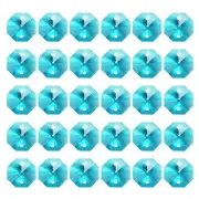 K9 Crystal Octagon Beads 2 Holes 60 Pack 14mm Chandelier Prisms Grass Green