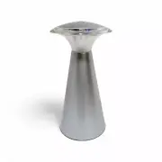 ULine Desk Touch-Top LED Lamp H-3990SIL Silver 4.5x8.5" Light Camping Lantern