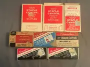 8 Vintage Swingline 1/4” PowerPoint 5/16” Tracker Staples 3/8” Staple Gun Heavy