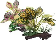 HANABASS 2Pcs Artificial Plastic Aquarium Plants for Fish Tank Terrarium Durable Greenery Decorations for Enhancing Fish Habitat and Underwater Scenes