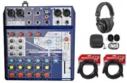 Soundcraft Notepad-8FX 8-Channel Mixer w/USB+Effects+(2) Cables+Headphones