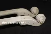 1pcs hand carved Maple White Violin Neck 4/4 size Violin Parts