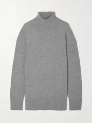 [The Row] The Row - Essentials Stepny Wool And Cashmere-blend Turtleneck Sweater - Gray - small small Gray