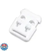 DYZD Double Hole Plastic Cord Locks End Spring Stop Toggle Stoppers Multi-Col
