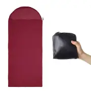 Sleeping Bag Liner Single Sleeping Bag for Camping Travel Red 90.55"x35.43"