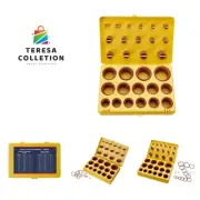 386 Pieces FKM O Ring Kit, Fluorocarbon 75A, 30 Metric Sizes, Chemical Resist...
