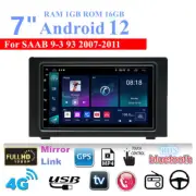 7'' For Android 12 RAM 1GB+16GB Car Stereo Radio GPS WIFI For SAAB 9-3 93 07-11