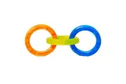 Nerf Tuff Tug 3 Rubber Chew Bite Circle Ring Pet Dog Interactive Playing Toy