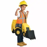 Amscan Digger Ride-On Excavator Construction Childrens Halloween Costume 8405744