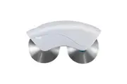 Culinare Magislice 23.5cm Double Wheel Pizza Pie Cutter Slicer Roller White