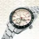 【SEIKO 精工】PRESAGE GMT新銳麻葉家紋機械錶-米x銀/42.2mm(SPB273J1/6R64-00G0S)