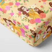 Little Sleepies Disney Princess BELLE Beauty Beast Fitted Standard Crib Sheet