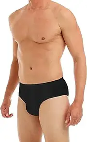 [Underworks] Mens Disposable 100% Cotton Underwear - for Travel- Hospital Stays- Emergencies Black lge-20pk