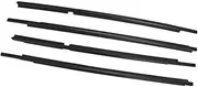 QASULER Car Door Edge Protector, for Toyota, for Yaris 2006-2013 4 Doors 4pcs Window Weatherstrips Front Rear Glass Exterior Rubber Sealing Weather Strips Trim Car Roof Weatherstrip Seal