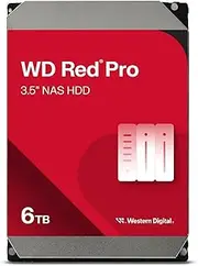 Western Digital WD6003FFBX Red Pro 6TB 3.5" NAS HDD SATA3 7200RPM 256MB Cache 24x7 NASware 3.0 CMR Tech 5yrs wty