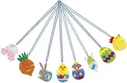 Vaguelly 8pcs Easter Necklace Fashion Kids Chain Necklace Easter Party Accessory