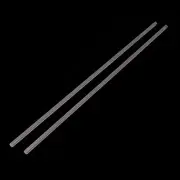 3mmx250mm Round Shape Solid Acrylic Rod PMMA Extruded Bar Clear 2pc