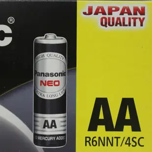 Panasonic 國際牌 3號環保電池 AA-4/一盒60個入(促70) 3號電池 乾電池 國際牌電池 國際牌碳鋅電池 公司貨 1.5V