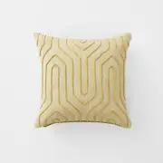Sheridan Maxham Square Cushion in Buttermilk Cotton/Polyester