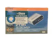 CISCO LINKSYS 5-Port Ethernet Switch SD205 10/100 Brand NEW SEALED