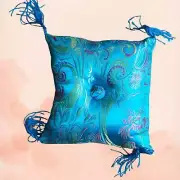 Blue Square Cushion