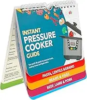Air Fryer Magnetic Cheat Sheet and Cooking Guide - Instant Accessories for Oven, Pot Temperature, Kitchen Conversions (Pressure Cooker Recipe Booklet Included)