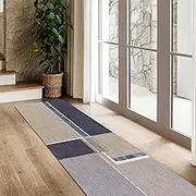 Washable Carpet Very Long Runner Rugs 1m 1,5m 2m 2,5m 3m 3,5m 4m 4,5m 5m 5,5m 6m Modern Narrow Non-Slip Area Rugs for Living Room Bedroom Floor Area Mats(60x400cm)