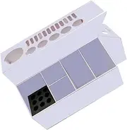 Baluue Scissors Socket Box Bathroom Countertop Organizer Hairstylist Accessories Hair Brush Holder Hair Dryer Holder Bathroom Organizer Countertop Barber Supplies Salon Station White