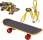 Turtle Skateboard for Real Turtle - Portable Bearded Dragon Rope Reptile Skateboard - Practical Training Harness and Skateboard Tortoise Walking Rope - Turtle Skateboard Toys for Small Reptile Pets