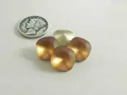 Light Smoked Topaz Matte F (12mm) Swarovski 4470 Cushion Cut Stone