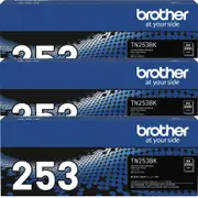 3 Pack Brother TN253 Ink Toner Cartridge Black TN-253BK HLL3230CDW/HLL3270CDW/MFCL3745CDW/MFCL3770CDW