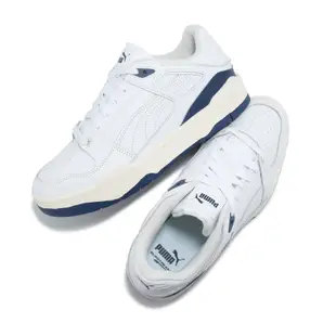 Puma 休閒鞋 Slipstream Lth 男鞋 白 深藍 皮革 基本款 經典 復古 運動鞋 38754418