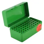 MTM Ammo Box 50 Round Flip-Top 22 Hornet - Green 22HORN-10