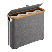Toilet Paper Bin, Toilet Paper Basket with Lid, The Ultimate Bathroom Organizer