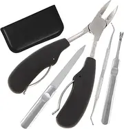 Healvian Ergonomic Nail Clipper Set 4-piece Manicure Tool Kit Toe Nail Clipper Tool for Home Salon