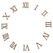 12 Pcs Roman Numeral Wall Clock Clocks Digital Number Figures