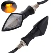 PAIR LED Turn Signal Indicator Light Carbon For Kawasaki Ninja 250R EX250 Versys