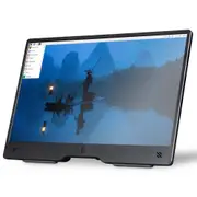 Raspberry Pi Monitor 15.6 IPS LCD Panel (Black) 1920 x 1080 pixel, Full HD Display Built-in Speakers, Compact & Affordable [SC1228]