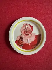 1983, Coca-Cola, "Un-Used" Santa Clause Coaster (Scarce / Vintage)