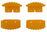 Gorilla REPLACEMENT FEET KIT Suit Industrial Aluminium Extension Ladders Yellow