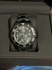 New In Box Ruckstuhl Men’s Chronograph Wristwatch Metal Band Never Worn