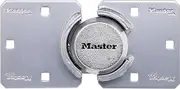 Master Lock Chrome Puck Lock, Heavy Duty Hidden Shackle Lock and Hasp, Solid Steel Lock for Trucks, Trailers, or Vans, M736XKAD