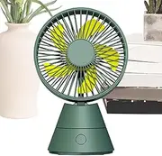Desktop Cooling Fan | USB Charging Desktop Cooling Fan - Rechargeable Lightweight Hot Weather Must Have for Living Room Bedside Bedroom Camping Picnic