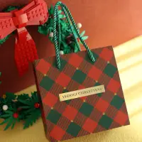 在飛比找蝦皮購物優惠-現貨【馬口鐵盒】燙金耶誕紙袋 耶誕糖果 禮品袋 購素色幾何 