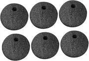 Milisten 6PCS Black Clown Nose Soft Sponge Costume Props for Adults for Carnival Stage Performances Halloween Cosplay Events