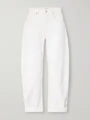 [FRAME] FRAME - The Bubble Wide-leg Jeans - White - 30 30 White