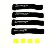 SoftWraps, All Purpose Hook and Loop Tie Down Cinch Straps, Reflective Dots I...
