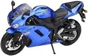for Ni&nj&a &X6R 1:12 Alloy Racing Motorcycle Model Simulation Diecast Metal Street Motorcycle Model Toy Gift Motorcycle Model with Steering Movable Stand(Blue)