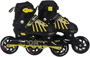 EL1031 Inline Adjustable Skates | Aluminium Chassis and 100 mm PU Three Wheels | with ABEC 9 Bearings | Indoor and